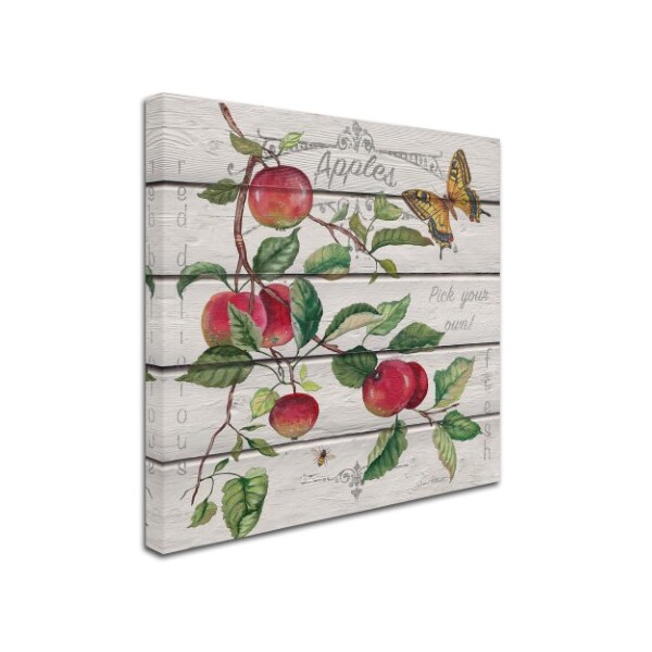 Jean Plout 'Red Delicious Apples' Canvas Art,18x18